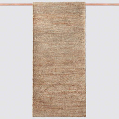 Natural jute woven rug, dark