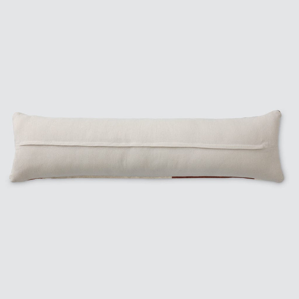 Tri Cowhide Lumbar Pillow - Soft Barley
