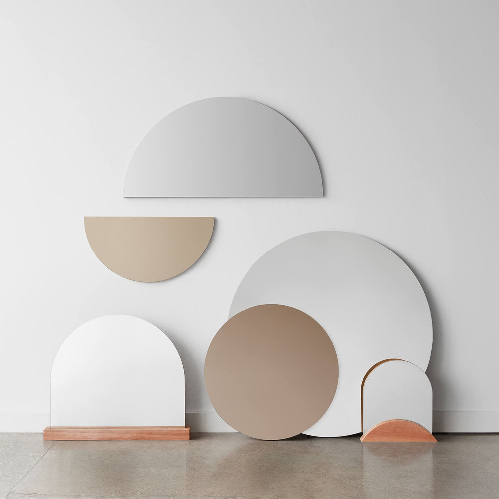 Collection of Modern Mirrors in Geometric Shapes